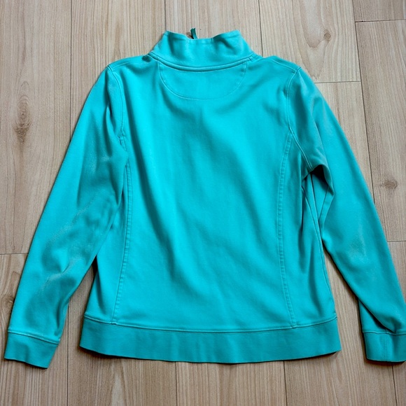 Vineyard Vines Blue Quartet Zip Pink Interior Size Medium - Picture 4 of 4